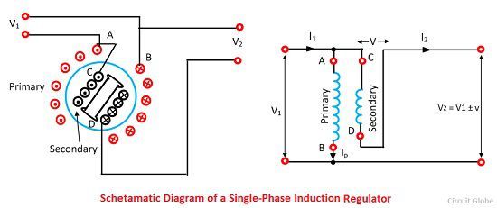 What is Induction Voltage Regulator? Definition & Types ...